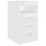 Escritorio de madera de ingeniería blanco brillo 140x50x76 cm de vidaXL, Escritorios - Ref: Foro24-3054786, Precio: 187,82 €,...