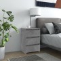 Mesita de noche madera contrachapada gris hormigón 40x35x62,5cm de vidaXL, Mesitas de noche - Ref: Foro24-806219, Precio: 53,...