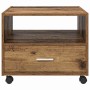 Mesa de Café con cajón Madera envejecida 55 x 55 x 45cm en Mesas de centro | Comprar online en Foru.es