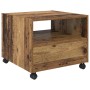 Mesa de Café con cajón Madera envejecida 55 x 55 x 45cm en Mesas de centro | Comprar online en Foru.es