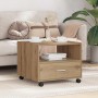 Mesa de Café con cajón Roble artesanal 55 x 55 x 45cm en Mesas de centro | Comprar online en Foru.es