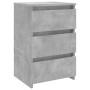 Mesita de noche madera contrachapada gris hormigón 40x35x62,5cm de vidaXL, Mesitas de noche - Ref: Foro24-806219, Precio: 53,...