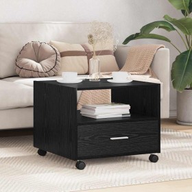 Mesa de Café Roble Negro 55 x 55 x 45cm Madera de ingeniería en Mesas de centro | Comprar online en Foru.es