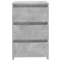 Mesita de noche madera contrachapada gris hormigón 40x35x62,5cm de vidaXL, Mesitas de noche - Ref: Foro24-806219, Precio: 53,...