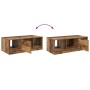 Mesa de Café con cajón Madera envejecida 102 x 50 x 36cm en Mesas de centro | Comprar online en Foru.es