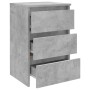 Mesita de noche madera contrachapada gris hormigón 40x35x62,5cm de vidaXL, Mesitas de noche - Ref: Foro24-806219, Precio: 53,...