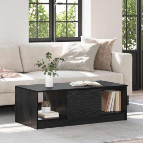 Mesa de Café Roble Negro 102 x 50 x 36cm Madera de ingeniería en Mesas de centro | Comprar online en Foru.es