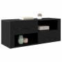 Gabinete de TV con cajón Roble Negro 100 x 35 x 40 cm en Muebles TV | Comprar online en Foru.es