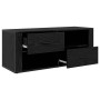 Gabinete de TV con cajón Roble Negro 100 x 35 x 40 cm en Muebles TV | Comprar online en Foru.es