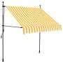 Toldo manual retráctil con LED blanco y naranja 150 cm en Toldos | Comprar online en Foru.es