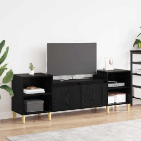 Gabinete de TV Roble Negro 160 x 35 x 55 cm en Muebles TV | Comprar online en Foru.es