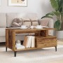 Mesa de Café con cajón Madera envejecida 90 x 49 x 45 cm en Mesas de centro | Comprar online en Foru.es