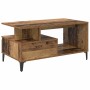 Mesa de Café con cajón Madera envejecida 90 x 49 x 45 cm en Mesas de centro | Comprar online en Foru.es