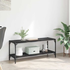 Gabinete de TV Roble Negro 100x33x41cm en Librerías y estanterías | Comprar online en Foru.es