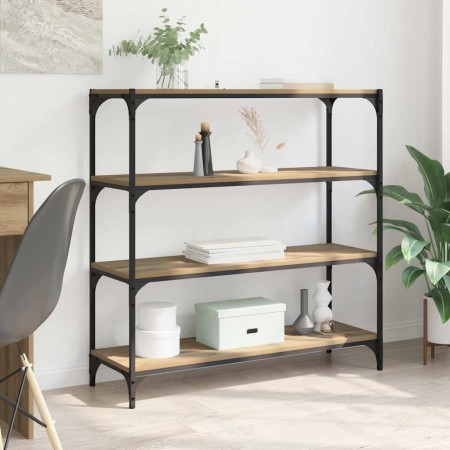 Estantería para libros Roble artesanal 100 x 33 x 100 cm en Librerías y estanterías | Comprar online en Foru.es