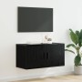 Mueble para TV montado en la pared Roble negro en Muebles TV | Comprar online en Foru.es