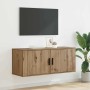 Mueble para TV montado en la pared Roble artesanal en Muebles TV | Comprar online en Foru.es