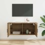 Mueble para TV montado en la pared Roble artesanal en Muebles TV | Comprar online en Foru.es