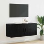 Mueble para TV montado en la pared Roble Negro en Muebles TV | Comprar online en Foru.es