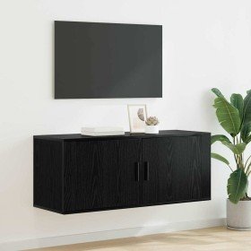 Mueble para TV montado en la pared Roble Negro en Muebles TV | Comprar online en Foru.es