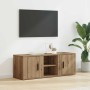 Gabinete de TV Roble artesanal 100 x 31,5 x 35 cm en Muebles TV | Comprar online en Foru.es