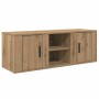 Gabinete de TV Roble artesanal 100 x 31,5 x 35 cm en Muebles TV | Comprar online en Foru.es