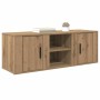 Gabinete de TV Roble artesanal 100 x 31,5 x 35 cm en Muebles TV | Comprar online en Foru.es