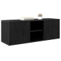 Gabinete de TV Roble Negro 100 x 31,5 x 35 cm en Muebles TV | Comprar online en Foru.es