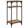 Mesa lateral con estante Madera envejecida 40 x 30 x 75 cm en Mesas auxiliares | Comprar online en Foru.es