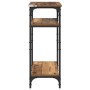 Mesa lateral con estante Madera envejecida 40 x 30 x 75 cm en Mesas auxiliares | Comprar online en Foru.es