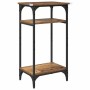 Mesa lateral con estante Madera envejecida 40 x 30 x 75 cm en Mesas auxiliares | Comprar online en Foru.es