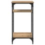 Mesa lateral con estante Manual Roble artesanal 40 x 30 x 75 cm en Mesas auxiliares | Comprar online en Foru.es