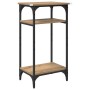Mesa lateral con estante Manual Roble artesanal 40 x 30 x 75 cm en Mesas auxiliares | Comprar online en Foru.es