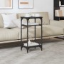 Mesa lateral Roble Negro 40 x 30 x 75 cm Madera de ingeniería en Mesas auxiliares | Comprar online en Foru.es