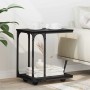 Mesa lateral Roble Negro 50 x 35 x 55.5 cm Madera de ingeniería en Mesas auxiliares | Comprar online en Foru.es