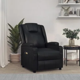 Elektrischer Massagesessel aus schwarzem Kunstleder von vidaXL, Elektrische Massagesessel - Ref: Foro24-3073795, Preis: 247,2...