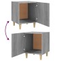 Mesitas de noche 2 uds madera contrachapada gris Sonoma de vidaXL, Mesitas de noche - Ref: Foro24-817312, Precio: 53,40 €, De...