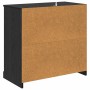 Vitrina Roble Negro 70 x 35,5 x 67,5 cm Madera contrachapada en Muebles TV | Comprar online en Foru.es