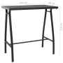 Mesa alta y taburetes de bar de jardín 5 piezas negro y gris de vidaXL, Conjuntos de jardín - Ref: Foro24-3073577, Precio: 42...