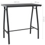 Mesa alta y taburetes de bar de jardín 5 piezas negro y gris de vidaXL, Conjuntos de jardín - Ref: Foro24-3073577, Precio: 40...