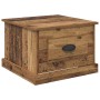 Mesa de Café con cajón Madera envejecida 50 x 50 x 35 cm en Mesas de centro | Comprar online en Foru.es