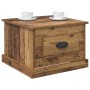 Mesa de Café con cajón Madera envejecida 50 x 50 x 35 cm en Mesas de centro | Comprar online en Foru.es