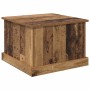 Mesa de Café con cajón Madera envejecida 50 x 50 x 35 cm en Mesas de centro | Comprar online en Foru.es
