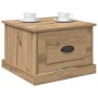 Mesa de Café con cajón Roble artesanal 50 x 50 x 35 cm en Mesas de centro | Comprar online en Foru.es