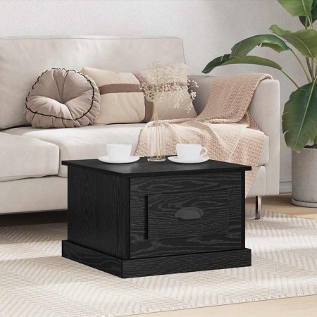 Mesa de Café Roble Negro 50 x 50 x 35 cm Madera de ingeniería en Mesas de centro | Comprar online en Foru.es