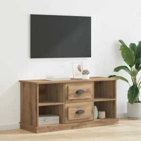 Gabinete de TV con cajón Roble artesanal 99,5 x 35,5 x 48 cm en Muebles TV | Comprar online en Foru.es
