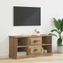 Gabinete de TV con cajón Roble artesanal 99,5 x 35,5 x 48 cm en Muebles TV | Comprar online en Foru.es