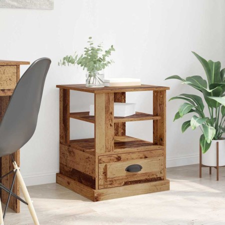 Armario de Noche con cajón Madera vieja 50 x 50 x 60 cm en Mesas auxiliares | Comprar online en Foru.es