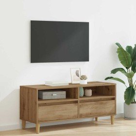 Gabinete de TV con cajón Roble artesanal 100 x 34,5 x 44,5 cm en Muebles TV | Comprar online en Foru.es