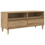 Gabinete de TV con cajón Roble artesanal 100 x 34,5 x 44,5 cm en Muebles TV | Comprar online en Foru.es